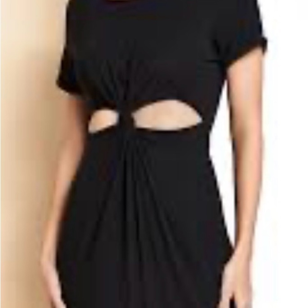 Derek Heart Black Midi Dress